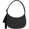 imageBAGGU Medium Denim Crescent Bag  Washed Black Denim