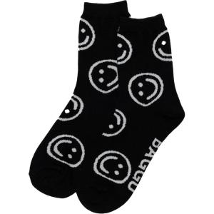 BAGGU Crew Sock(Black Happy)