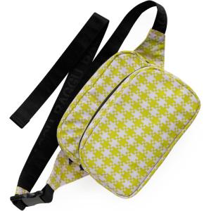BAGGU Fanny Pack(Pink Pistachio Pixel Gingham)