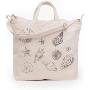 BAGGU Horizontal Zip Duck Bag(Embroidered Shells)