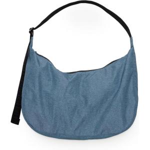 BAGGU Large Nylon Crescent Bag(Digital Denim)
