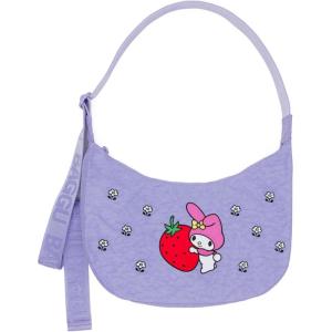 BAGGU Medium Nylon Crescent Bag – Embroidered My Melody Strawberry