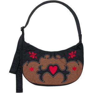 BAGGU Medium Nylon Crescent Bag(Western Appliqué)