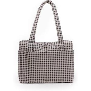 BAGGU Small Cloud Carry-on(Black & White Gingham)