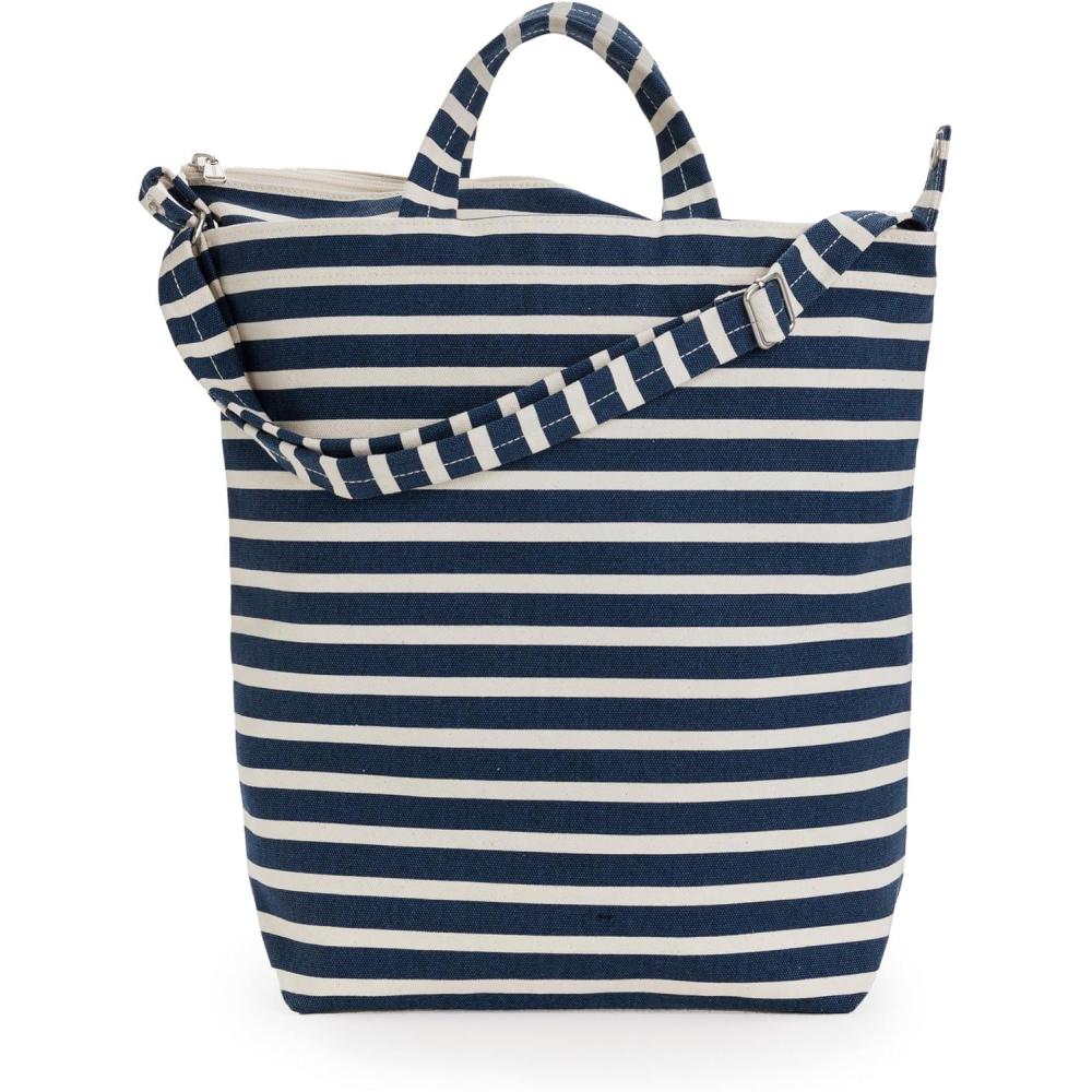 imageBAGGU Zip Duck Bag Navy Stripe