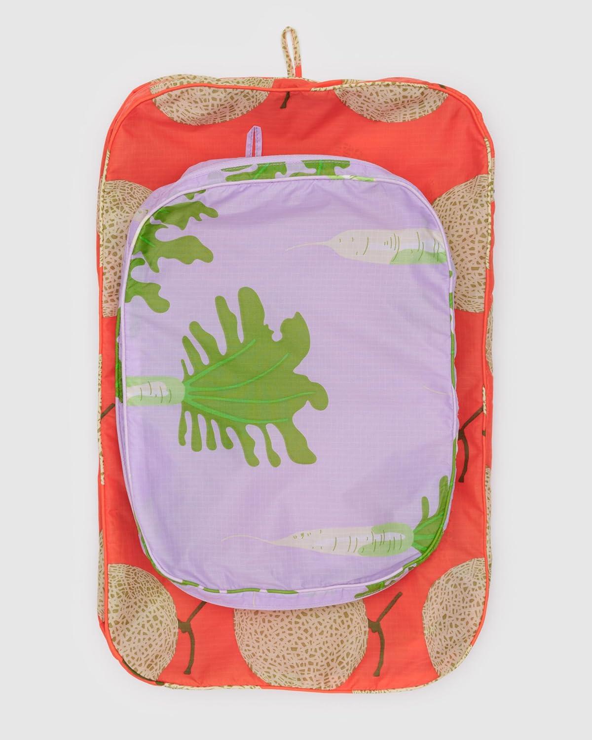 imageBAGGU Large Packing Cube Set Poppy MixJapanese Produce