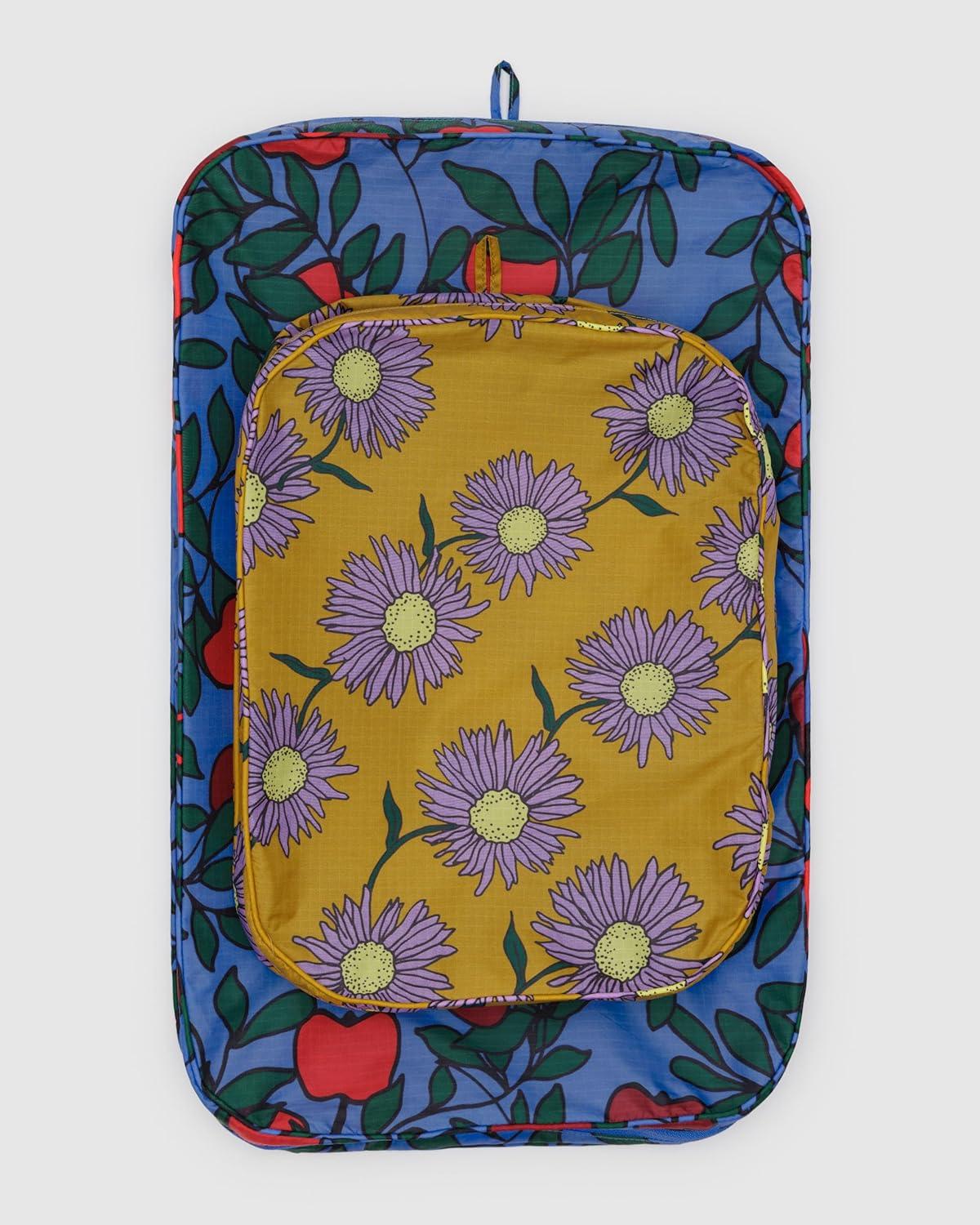 imageBAGGU Large Packing Cube Set Poppy MixNight Orchard