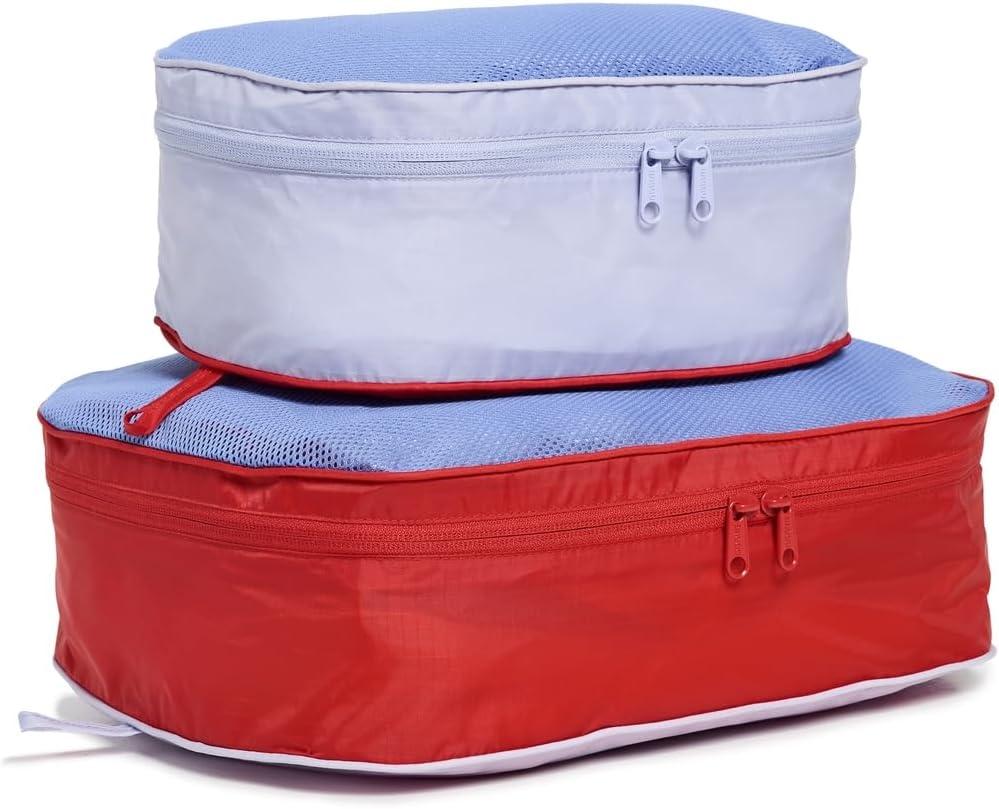 imageBAGGU Packing Cube Set Fancy AnimalsMesh Berry Mix