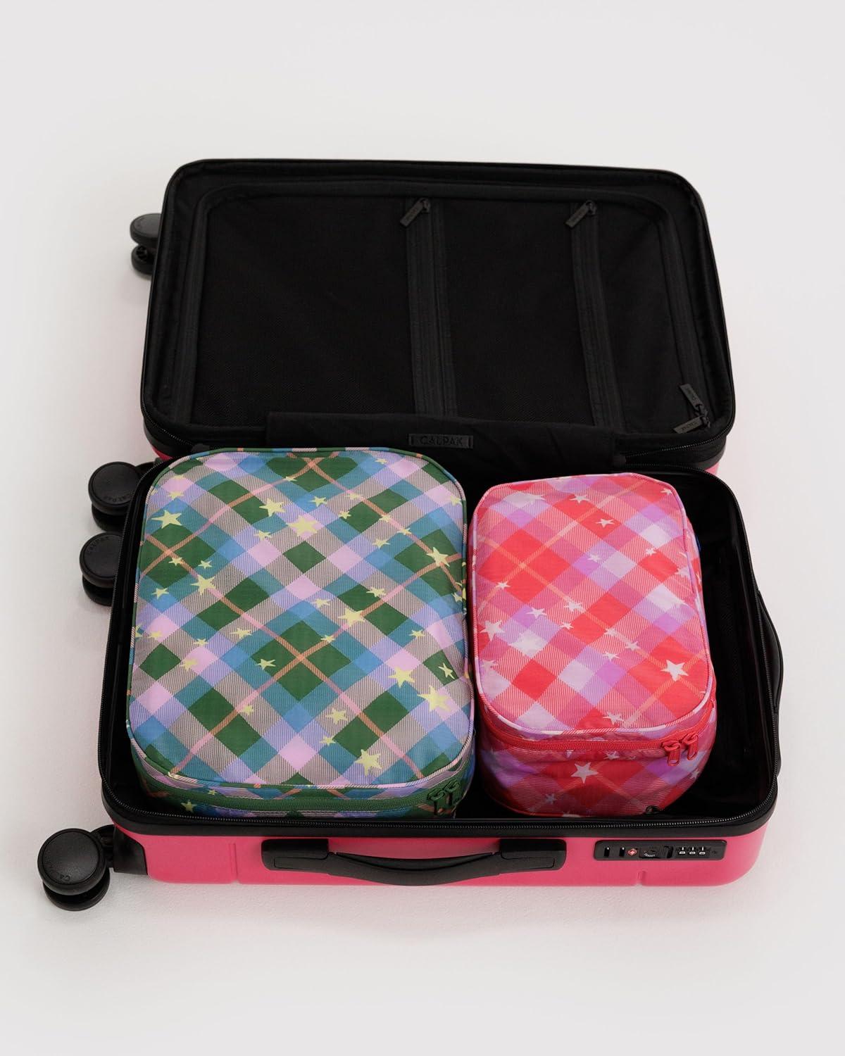 imageBAGGU Packing Cube Set Fancy AnimalsStar Plaid