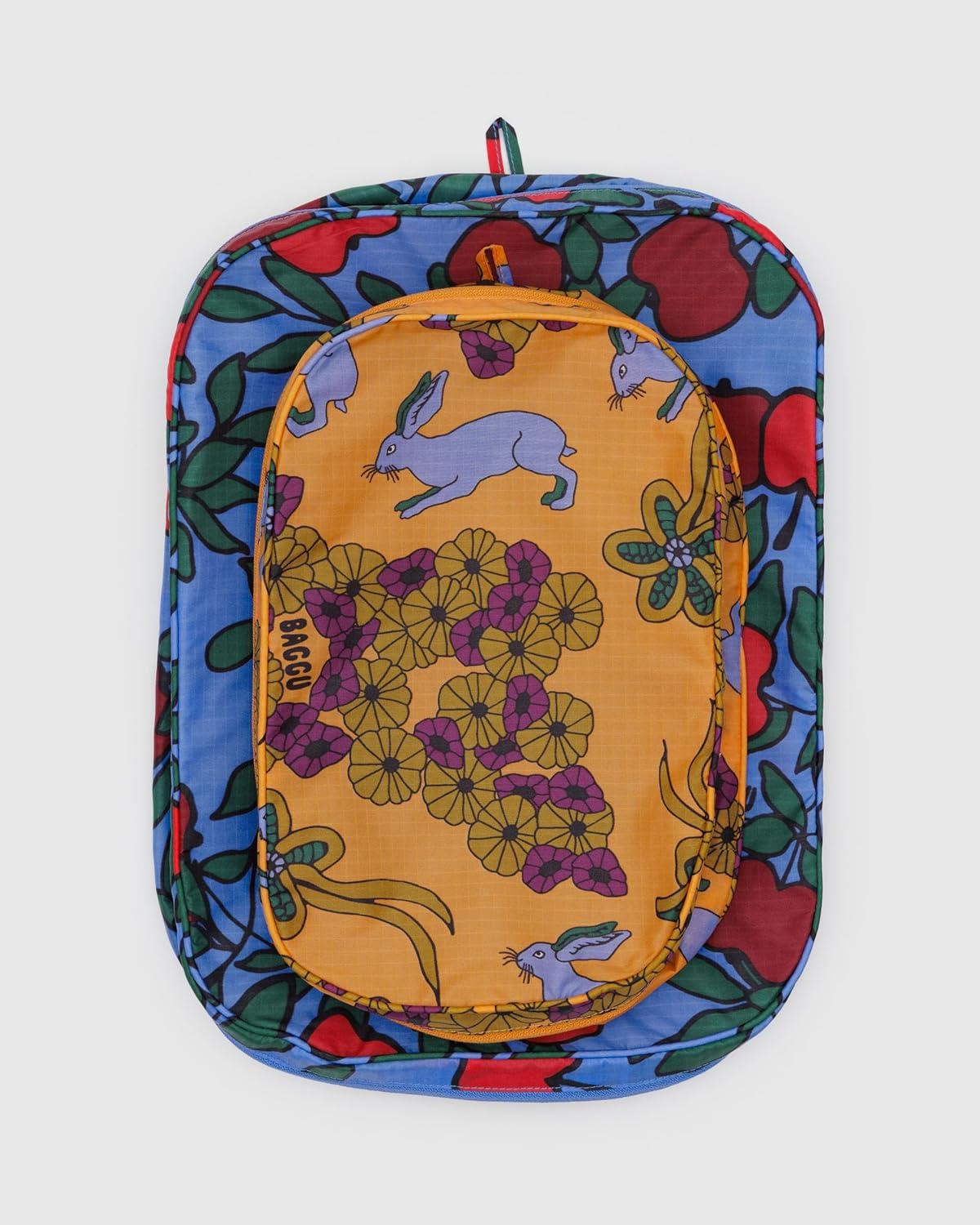 imageBAGGU Packing Cube Set Painted PrairieNight Orchard