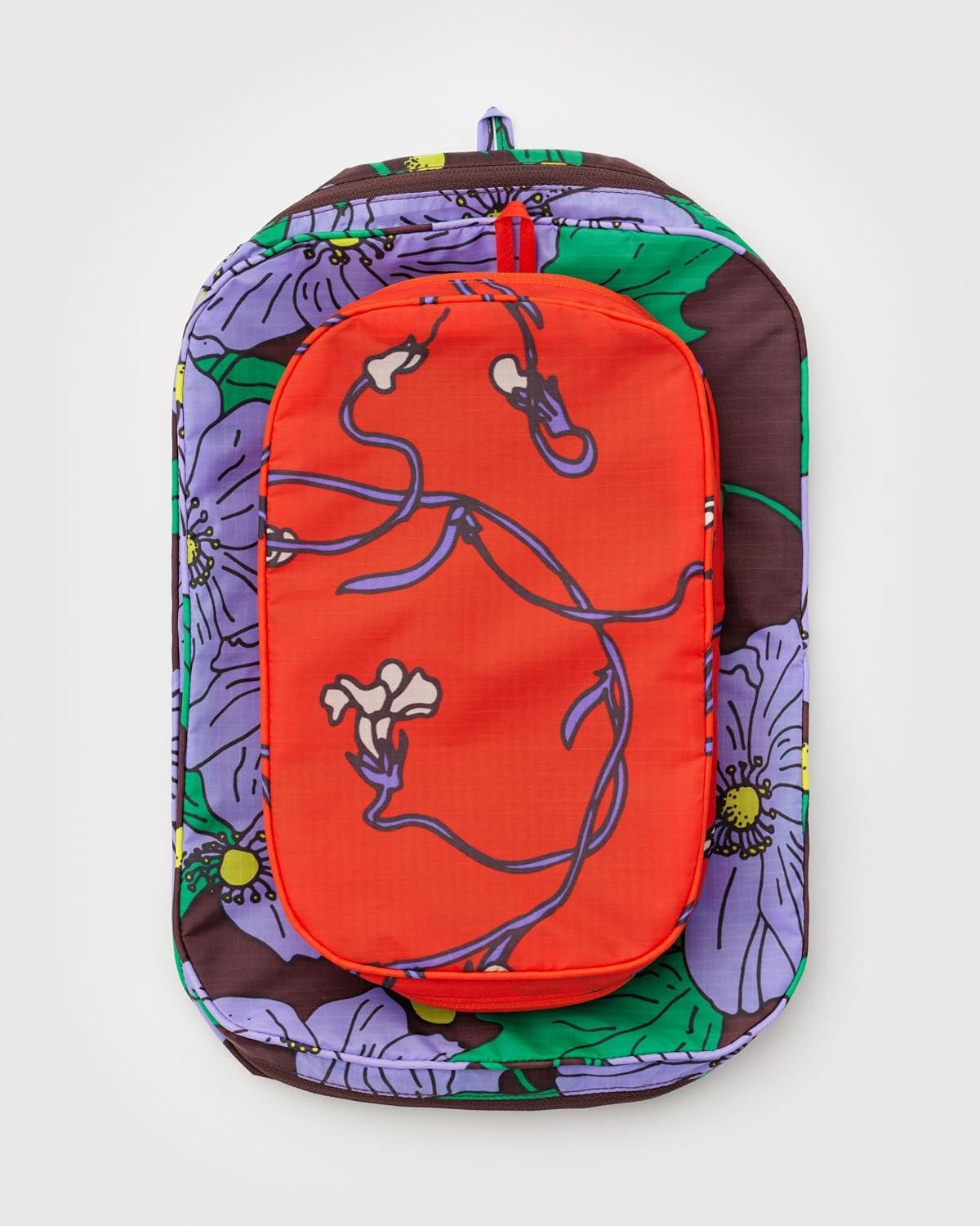 imageBAGGU Packing Cube Set Painted PrairiePoppy Mix