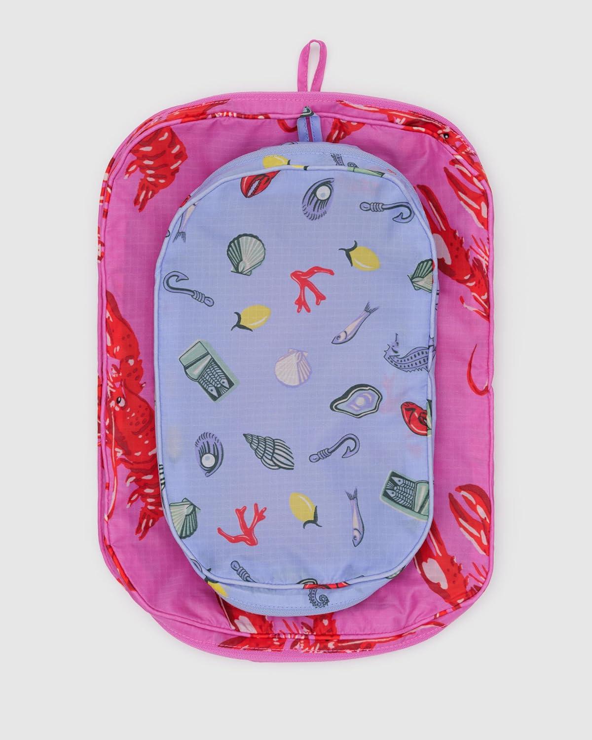 imageBAGGU Packing Cube Set Painted PrairieSea Creatures