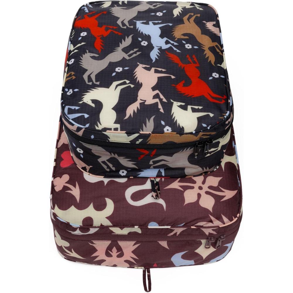 imageBAGGU Large Packing Cube Set Poppy MixWestern CutOuts