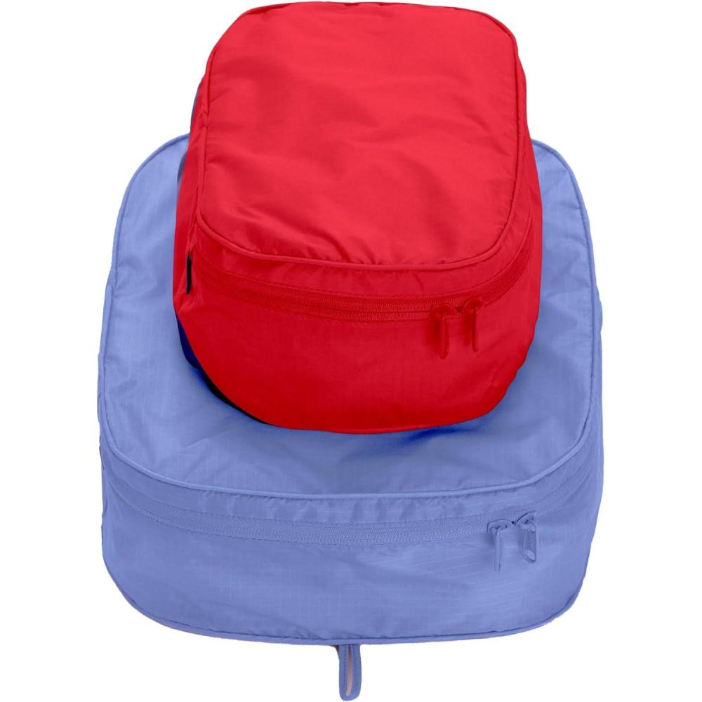 imageBAGGU Packing Cube Set Painted PrairieCornflower Red Mix