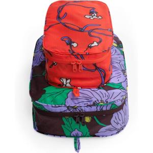 BAGGU Packing Cube Set – Fancy Animals(Poppy Mix)