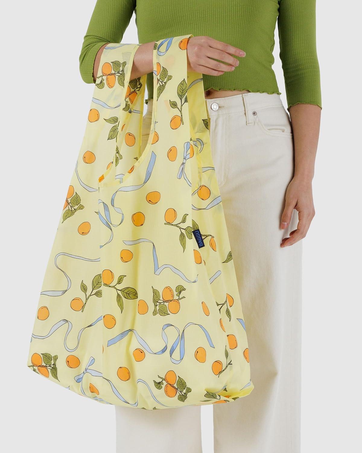 imageBAGGU Big Set of 2Apricots Ribbons