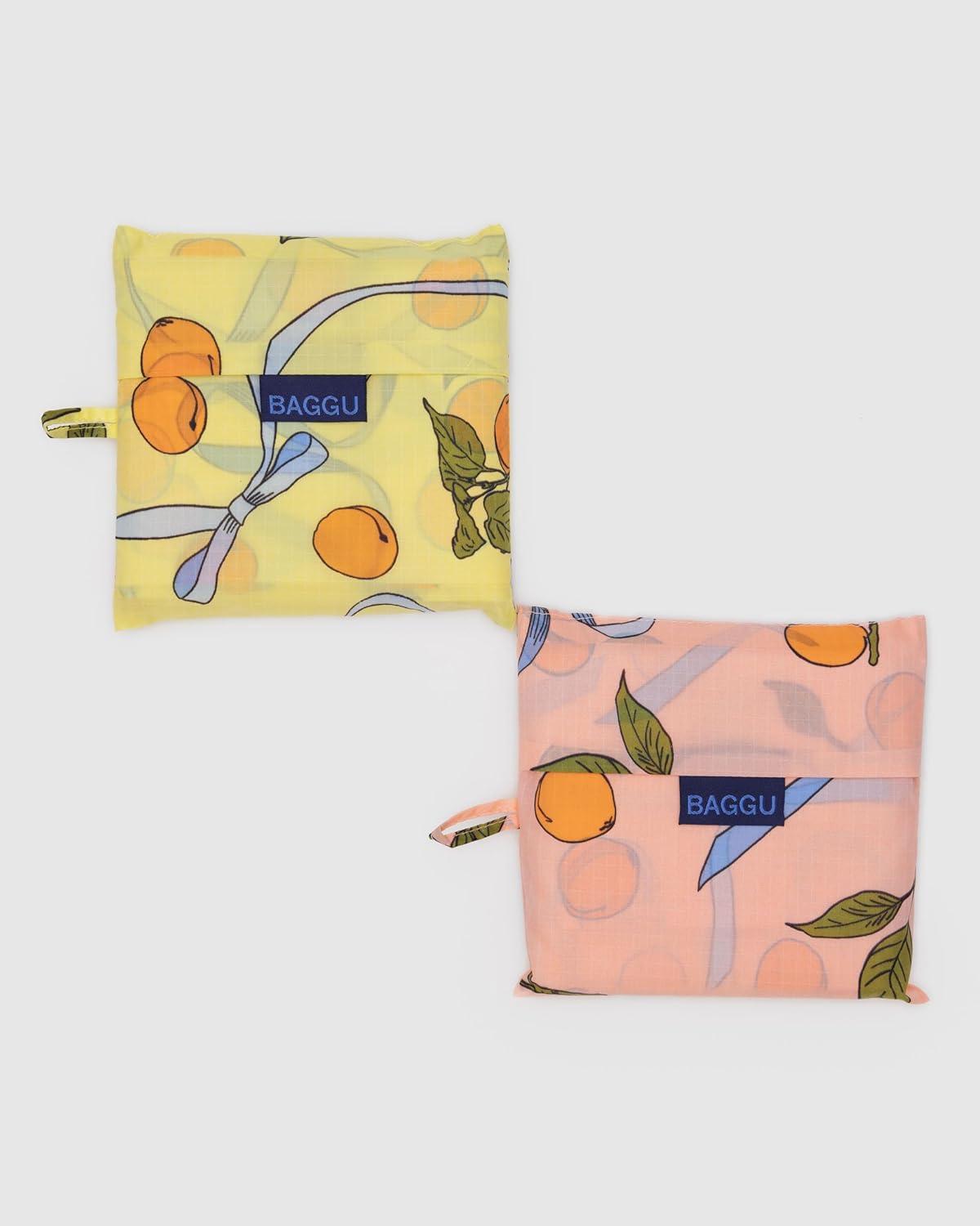 imageBAGGU Big Set of 2Apricots Ribbons