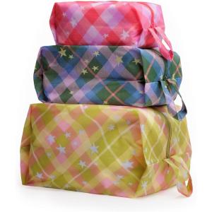 BAGGU 3D Zip Set – Star Plaid