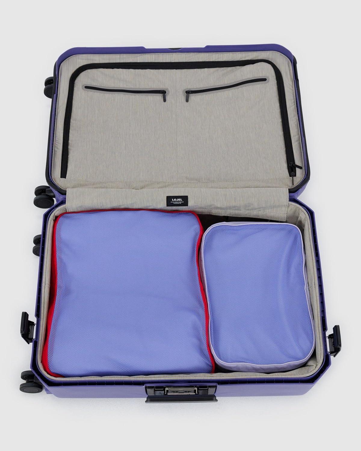 imageBAGGU Large Packing Cube Set Digital DenimMesh Berry Mix