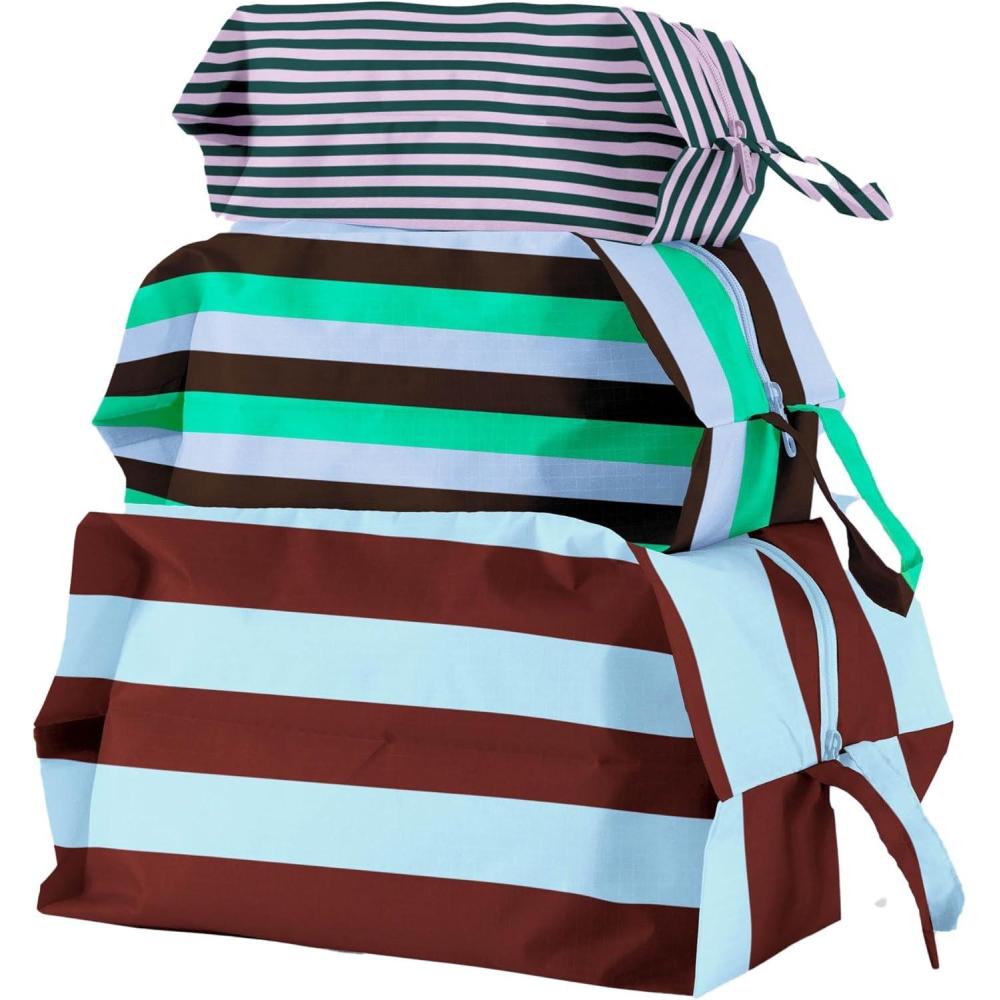 imageBAGGU 3D Zip Set Stripe Mix