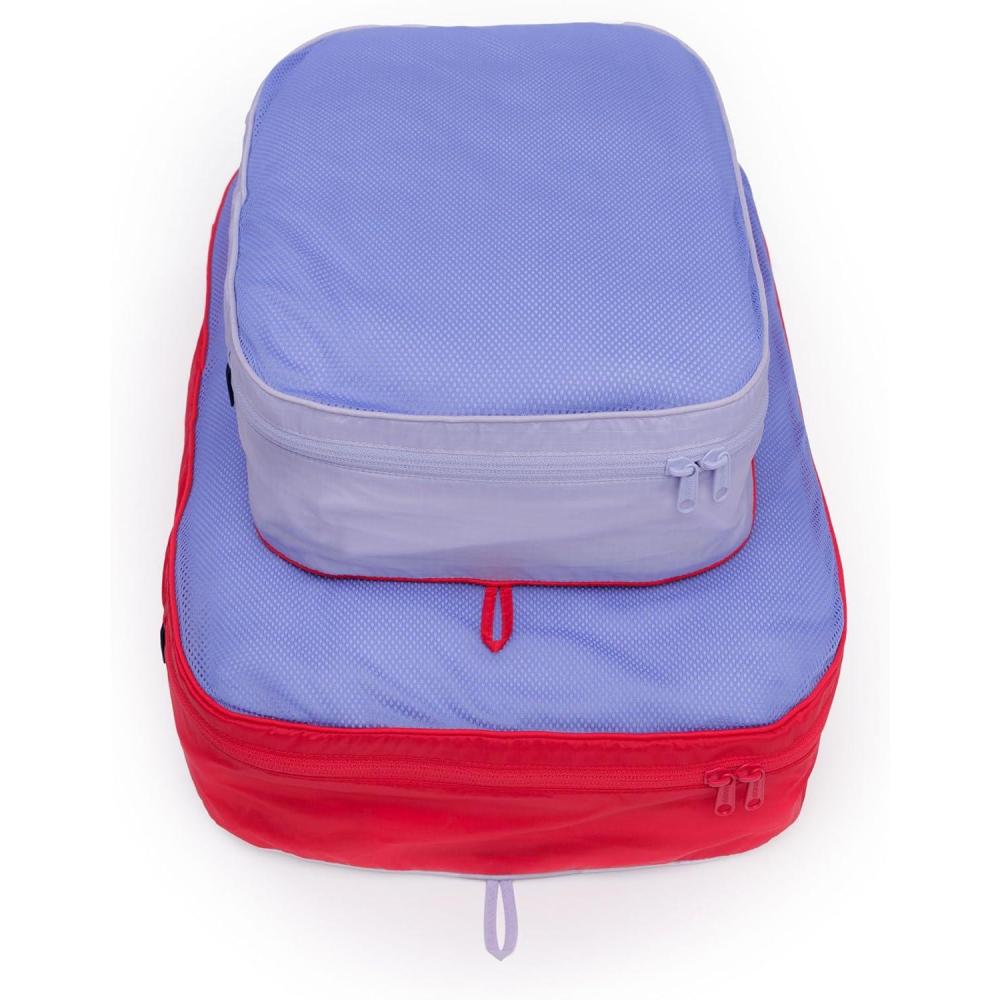 imageBAGGU Large Packing Cube Set Digital DenimMesh Berry Mix