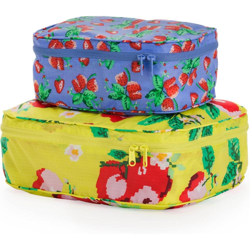 imageBAGGU Packing Cube Set Needlepoint Fruit