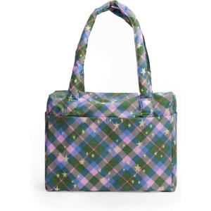BAGGU Small Cloud Carry-on(Green Star Plaid)