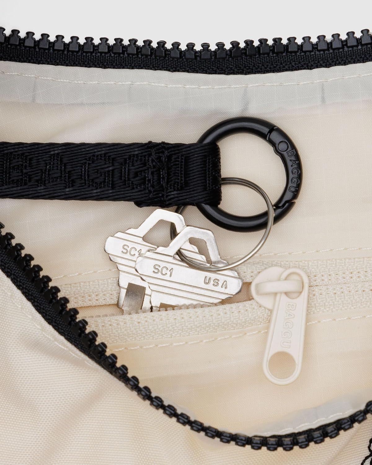 imageBAGGU Small Nylon Crescent BagEmbroidered Shells