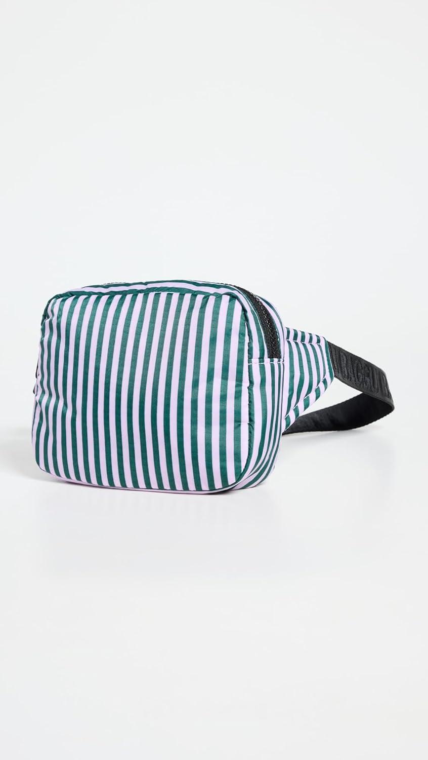 imageBAGGU Womens Puffy Fanny Pack Lilac Candy Stripe One Size