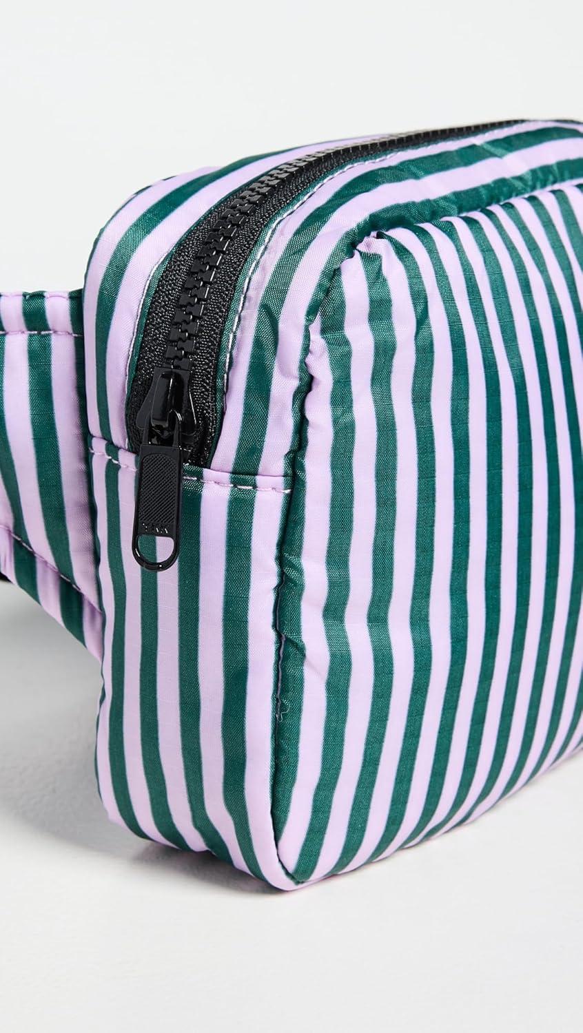 imageBAGGU Womens Puffy Fanny Pack Lilac Candy Stripe One Size