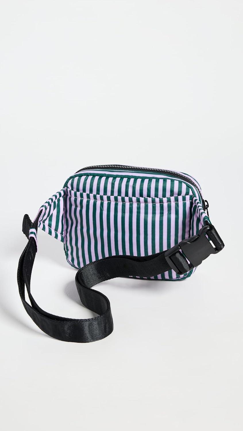 imageBAGGU Womens Puffy Fanny Pack Lilac Candy Stripe One Size