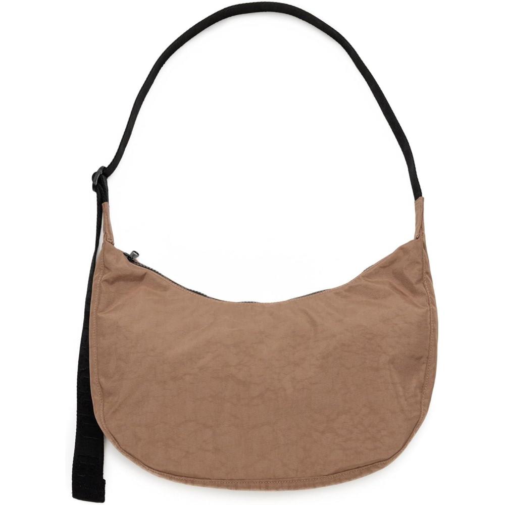 imageBAGGU Medium Nylon Crescent Bag Cocoa