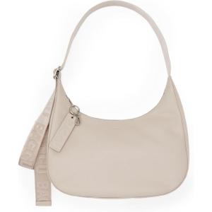 BAGGU Medium Recycled Leather Crescent Bag(Ivory)