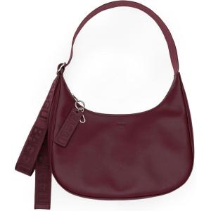 BAGGU Medium Recycled Leather Crescent Bag(Mahogony)