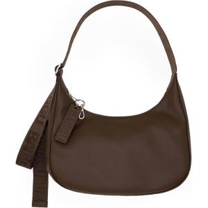 BAGGU Women’s Small Recycled Leather Crescent Bag(Brown)