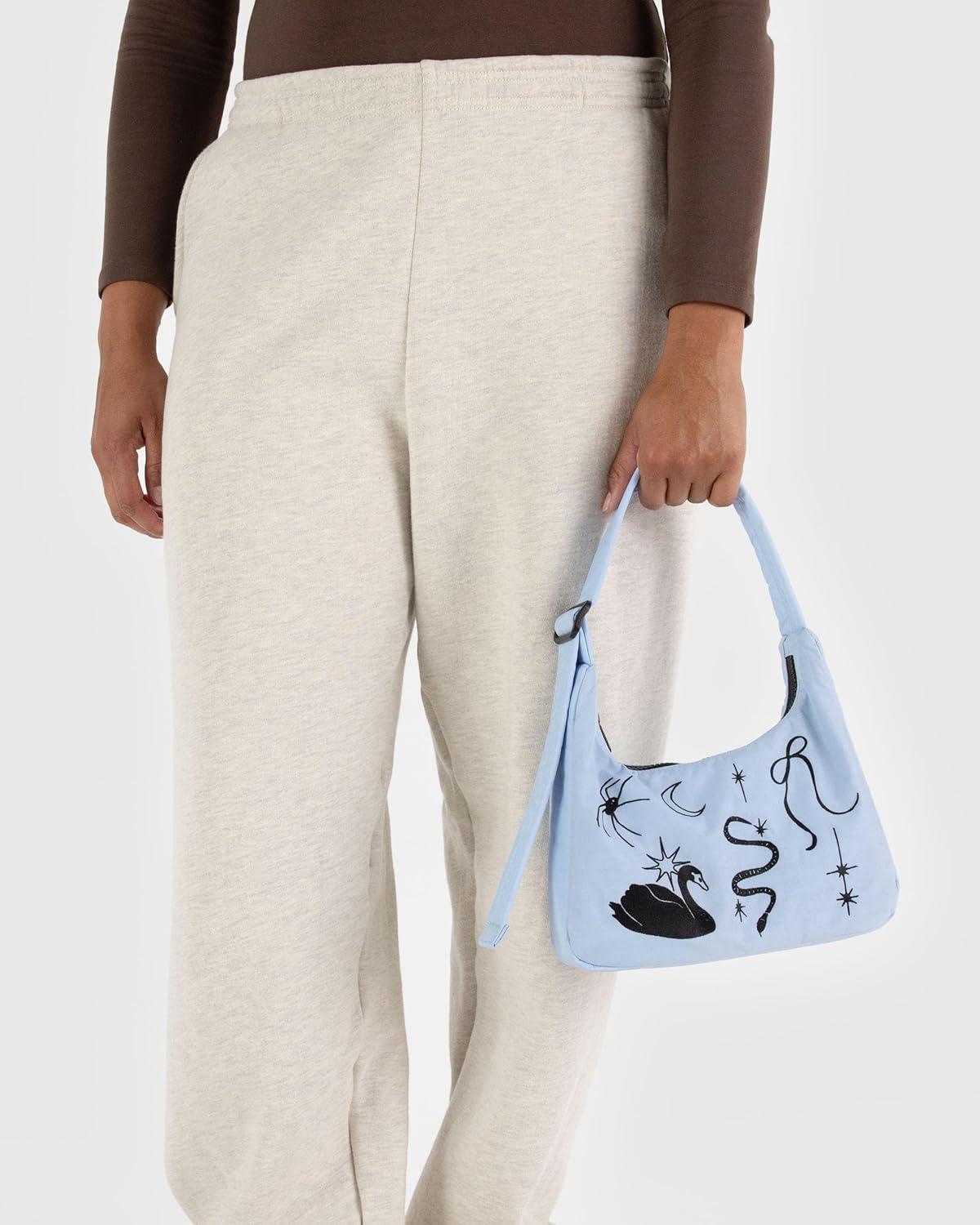 image:imageBAGGU Mini Nylon Shoulder Bag NylonEmbroidered Ballet Icons