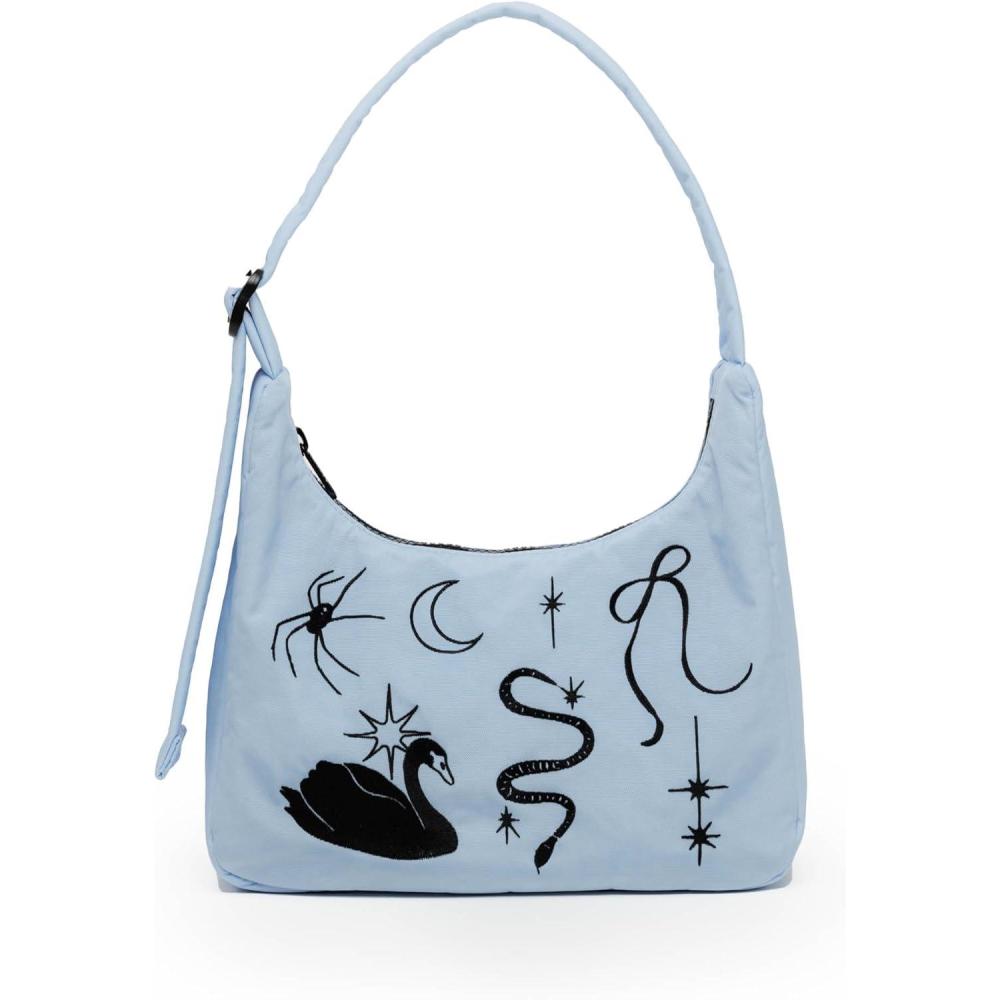image:imageBAGGU Mini Nylon Shoulder Bag  NylonEmbroidered Ballet Icons