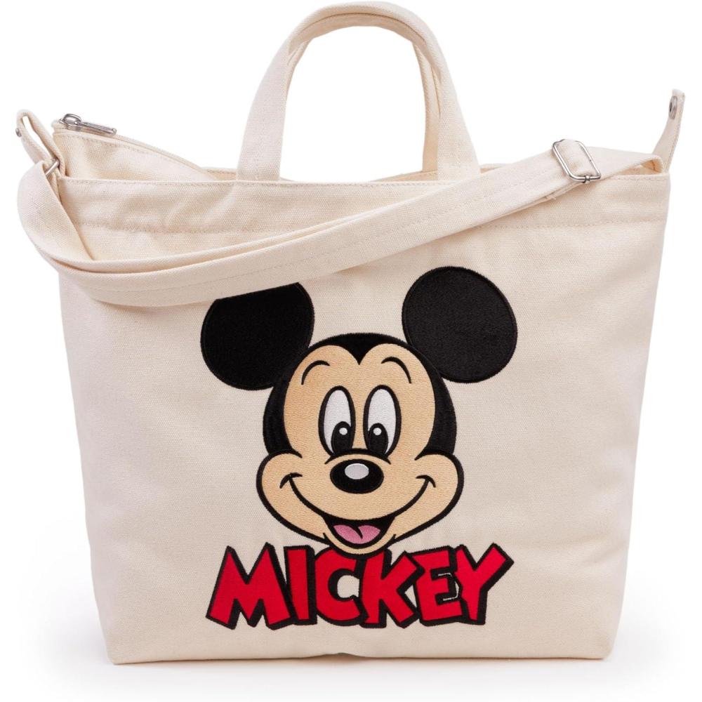 image:imageBAGGU Horizontal Zip Duck BagEmbroidered Mickey Mouse Club