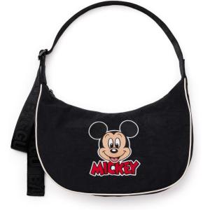 BAGGU Medium Nylon Crescent Bag(Embroidered Mickey Mouse Club)