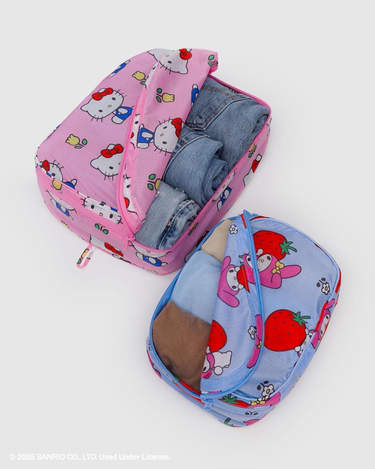 image:imageBAGGU Packing Cube Set Mickey amp MinnieHello Kitty and Friends Florals
