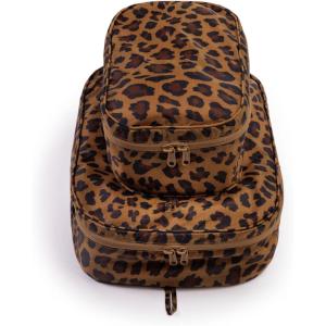 BAGGU Packing Cube Set – Mickey & Minnie(Leopard)